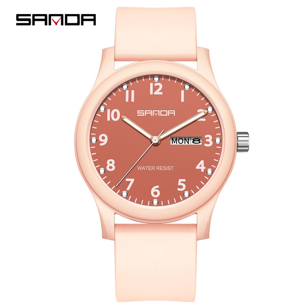 SANDA 3263 Minimalist Women's Quartz Watch Clock Minimalist Style Waterproof Calendar Women's Quartz Watch