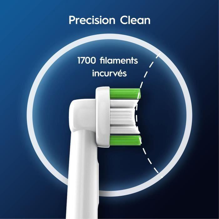 Brossette ORAL-B - Precision Clean - pour brosse à dent électrique - pack de 6