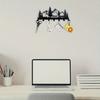 1 Pc Modern Black Metal Key Hook - Wall-Mounted Organizer For Entryway, Kitchen, Bathroom & Bedroom | Easy To Install
