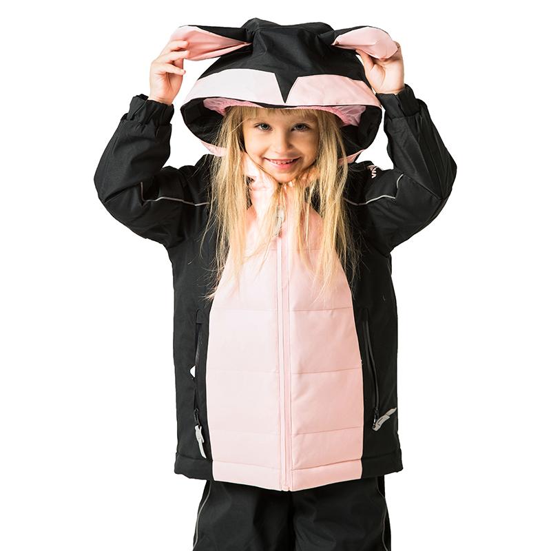 Vinter Barnesett VALIANLY Snødress Varme Skisett Jenter Skidress Skijakke Bukser Vanntette Vinterbarneklær