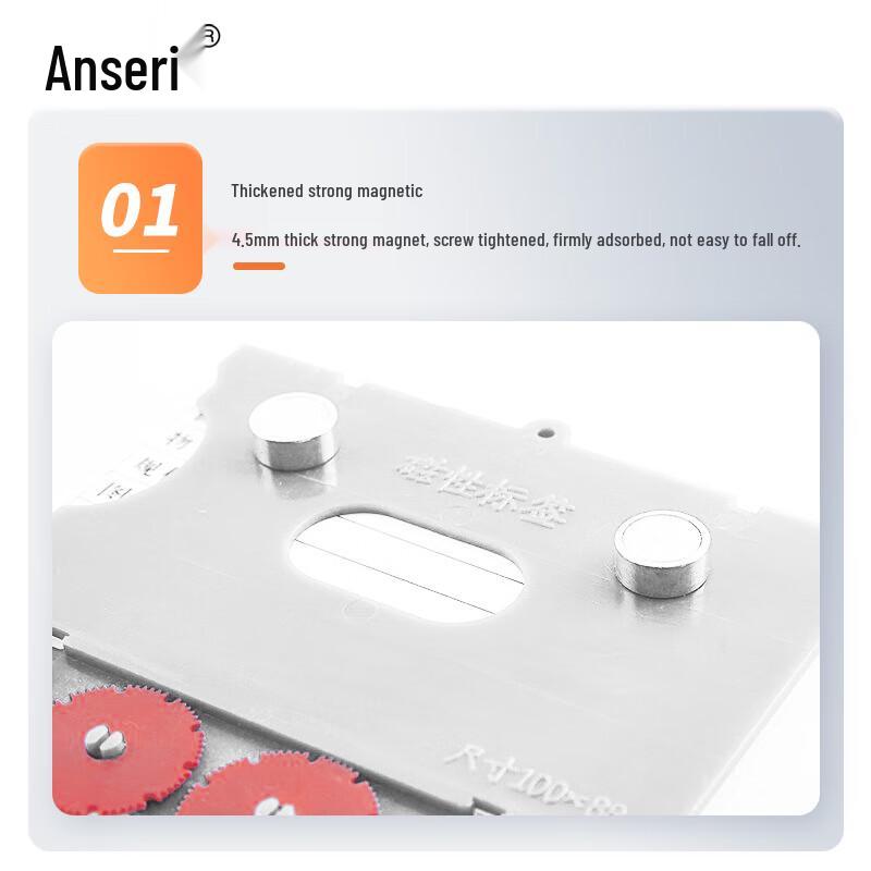 Ansellary 88x100mm Magnetic Warehouse Shelf Labels (10-Pack)