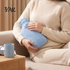Hot Compress Bag 500/1000ML Long Water Bottle with Plush Cover, Leak-Proof Reusable Bag, Menstrual Cramp Pain Relief Warmer 1000ML
