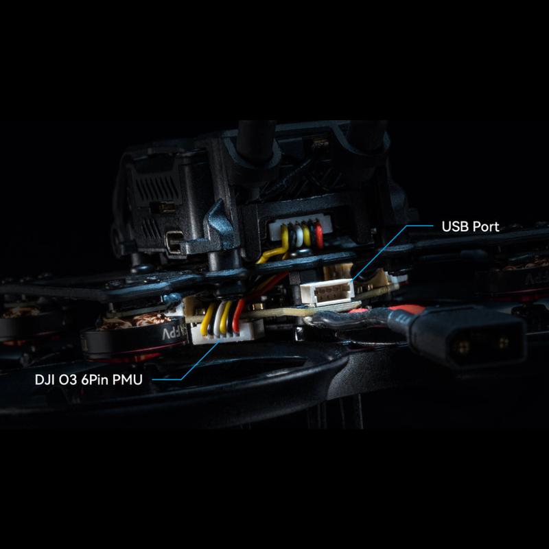 F4 2-3S 20A AIO FC BETAFPV V1, Integrated HD VTX with O3 6-Pin PMU for HD Whoop Drones, Dual BEC USB Port