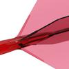 CUESOUL ROST 77 Transparency Integrated Flight Big Wing Shape Set of 3 Clear Red Flight Yellow Logo L Size (CS-77-4T-L)
