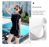 Women's Conservative Two-Piece Boyleg Swimsuit with Tummy Control