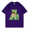 Spring and Summer Unisexs and Unisexs Casual Loose Fitting Tshirt Short Sleeved Cartoon Cute Pet Printed Unisexs Tshirt