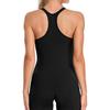 CHARMLEAKS Ribbed Workout Tank Tops for Women with Built In Bra Tight Racerback Scoop Neck Athletic Top