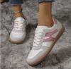 Women's Large-sized German Training Shoes Sports New Retro Two-tone Flat Single Shoes Flats C774