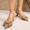 High-heeled Shoes, Headband Sandals, Women's Shoes, Large Size, Shallow Toe, Single Shoes, Thin Heel