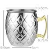 1PCS Cocktail Cup 550ml Hammered Copper Plated Moscow Mule Mug - Beer/Coffee Cup for Enhanced Flavor Experience Tazas Bar Tool