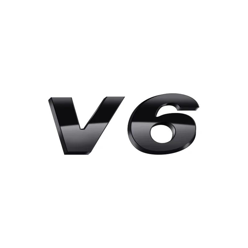 1 pezzo 3D ABS TSI TDI V6 V8 Lettere Auto Posteriore Coda Baule Laterale Parafango Emblema Logo