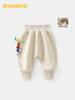 DUUDUU Thickened Fleece-Lined Pants for Newborns - A-Class Large Baby Sweatpants for Autumn/Winter 2025