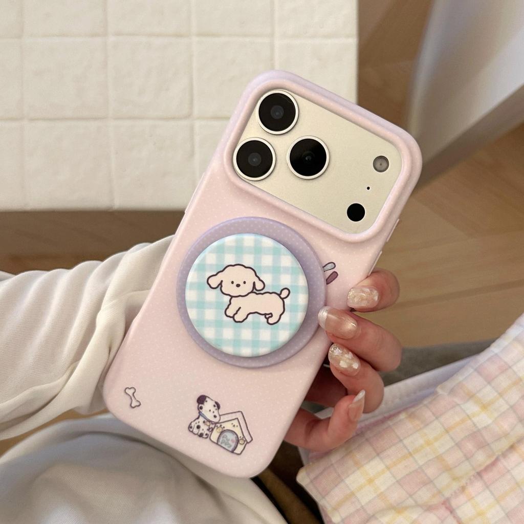 Cute Puppy Magnetic Phone Case for iPhone 16, iPhone 17, and iPhone 17 Pro Max