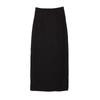 Black Slit Hip Hugging A-line Skirt for Women In Spring and Autumn New High Waist Slimming Versatile Color Mid Length Skirt