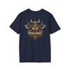 Viking Warrior Men T Shirts Norse Axe Shield Helmet Graphic Tees Unisex Cotton Tops
