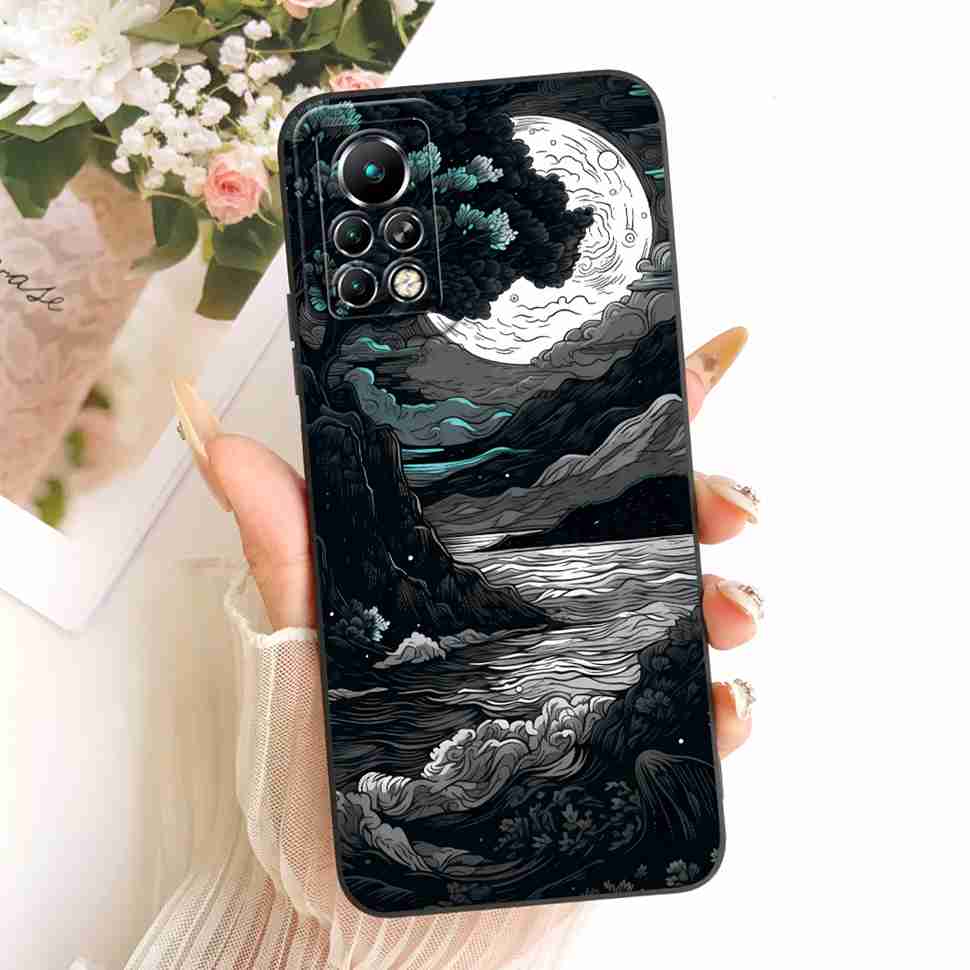 Infinix Note 11 Pro Hülle „Glückskatze Sonnenblume“ Silikon-Softcover für Infinix Note 11 Pro X697