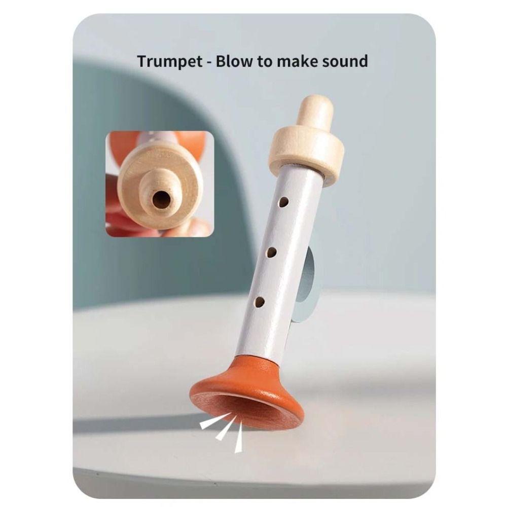 Wooden Gripping Baby Handheld Bell Musical Toys Kids Rattle Toys Toddlers Infants