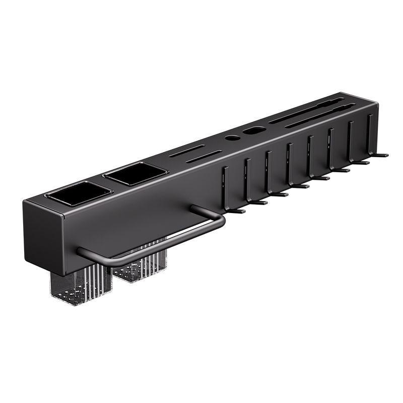 Punch-free Wall-mounted Kitchen Storage Rack: Durable Knife and Utensil Holder with Multifunctional Chopstick Storage