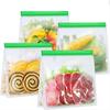 3Pcs Reusable Food Storage Bags - Dishwasher Safe Freezer Bags, BPA Free Reusable Bags Silicone, Leakproof Reusable Lunch Bag