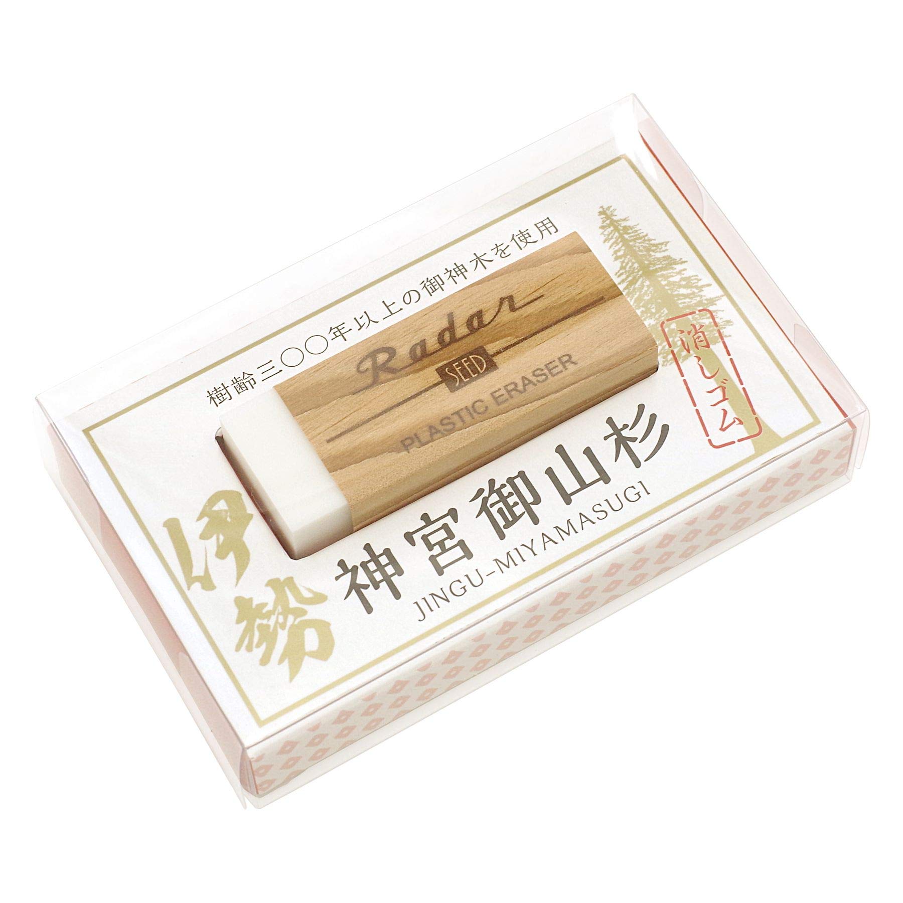 

Seed Eraser Radar Jingu Miyama Cedar Radar White Wood Grain Pattern EP-SMS