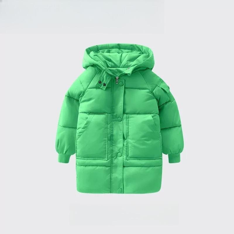Winter Children's Jackets, Down Cotton-padded Jackets for Boys and Girls, Korean Version of The Mid-length Thickened Warmth