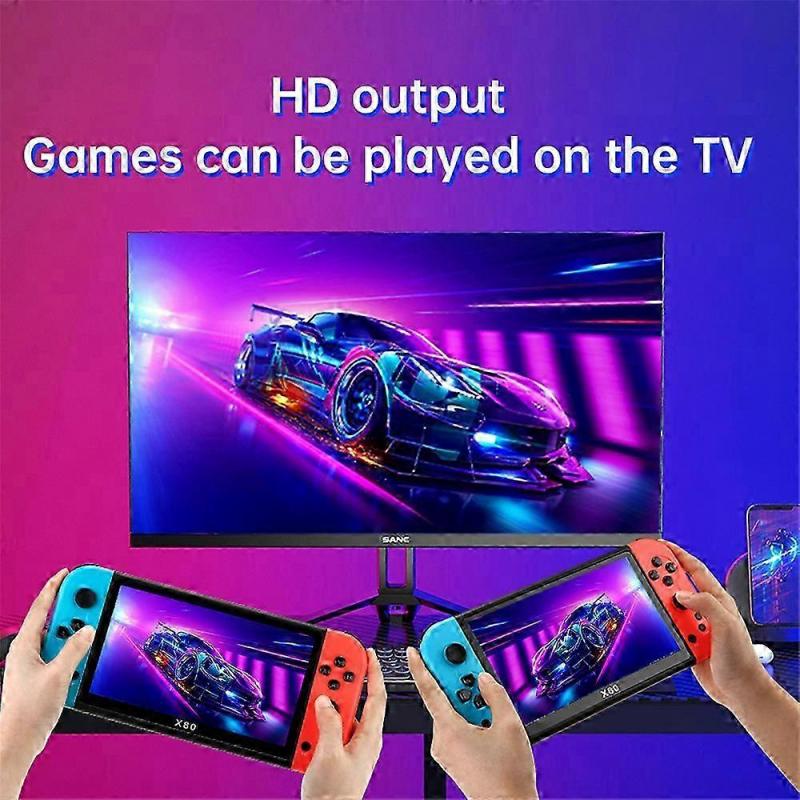 Handheld Game Console X80 7-inch Screen 3000mAh Battery