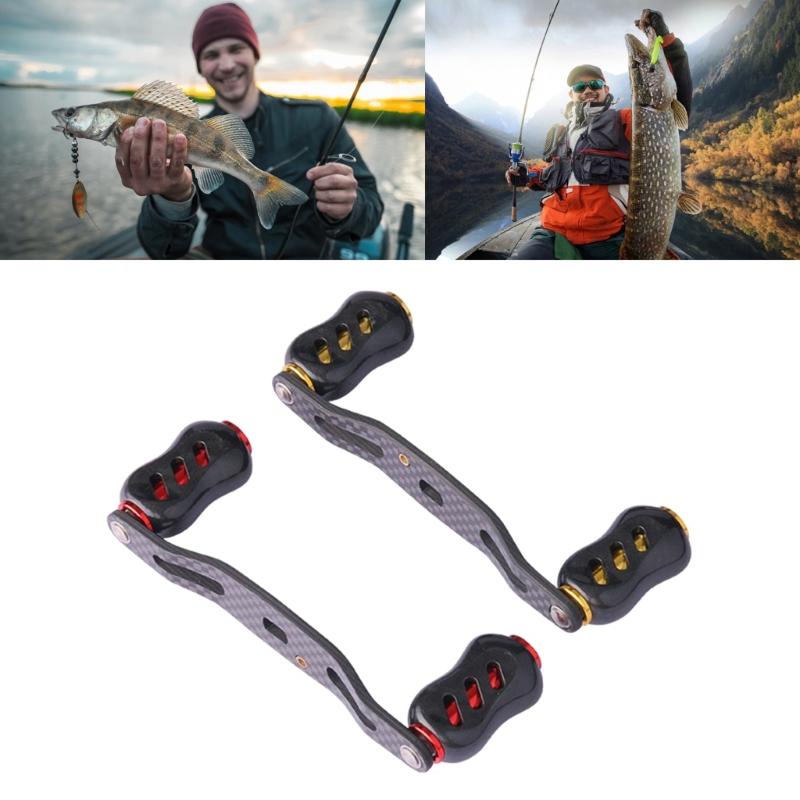 Carbon Fibers Fishing Reels Handle Baitcasting Trolling Reels Handle Rocker Water Drop Reels Handle Easy Installation