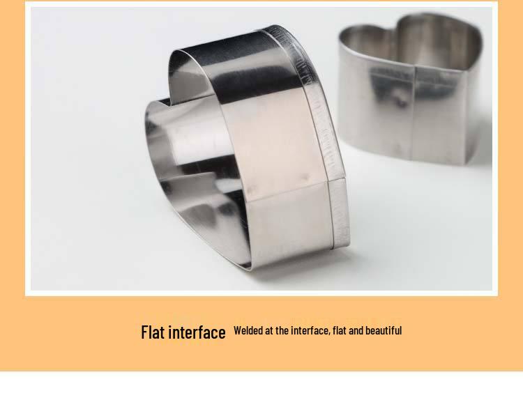 30-Piece Stainless Steel Star and Round Mousse Ring Cookie Cutter Set