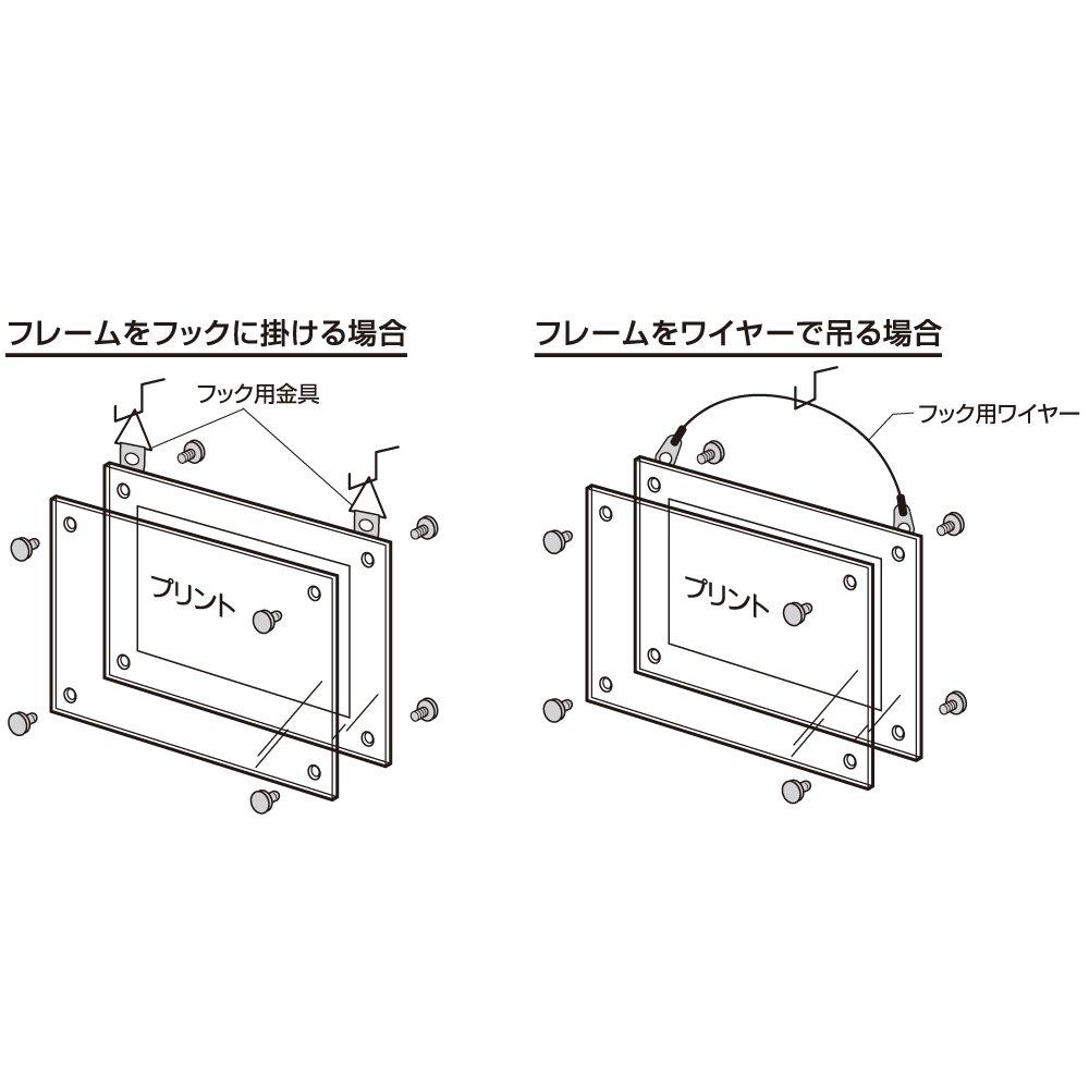 NAKABAYASHI Acrylic Picture Frame, Wall-Mounted, A2, F-ACH-A2