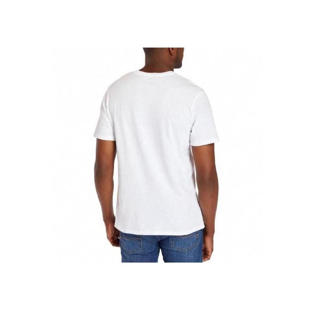 Timberland Logo Print Short Sleeve T-Shirt Men Tops White A1NAIH79