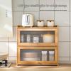 Bamboo Kitchen Dish Drying & Storage Cabinet