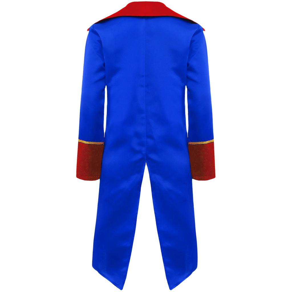 Kids Revolutionary War Costume Colonial British Red Coat Tailcoat Design Historical Military Cosplay Outfit