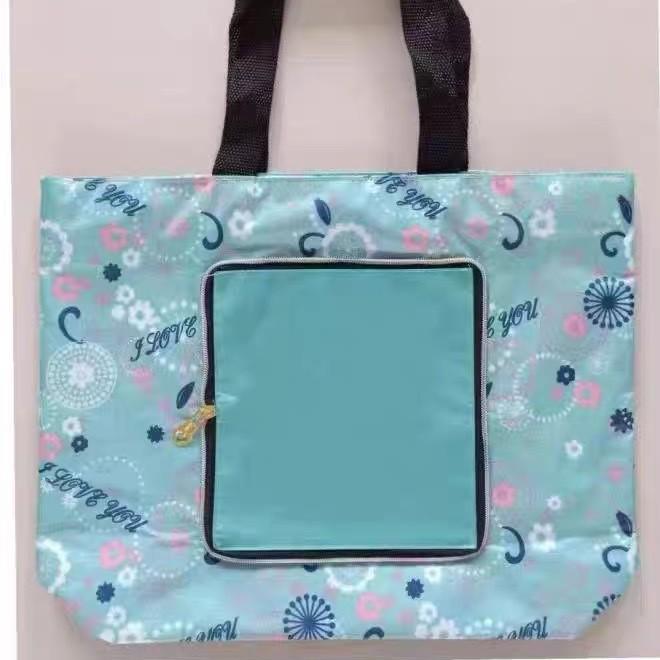 Portable Foldable Reusable Grocery Tote Bag Waterproof Travel Shopping Handbag for Women
