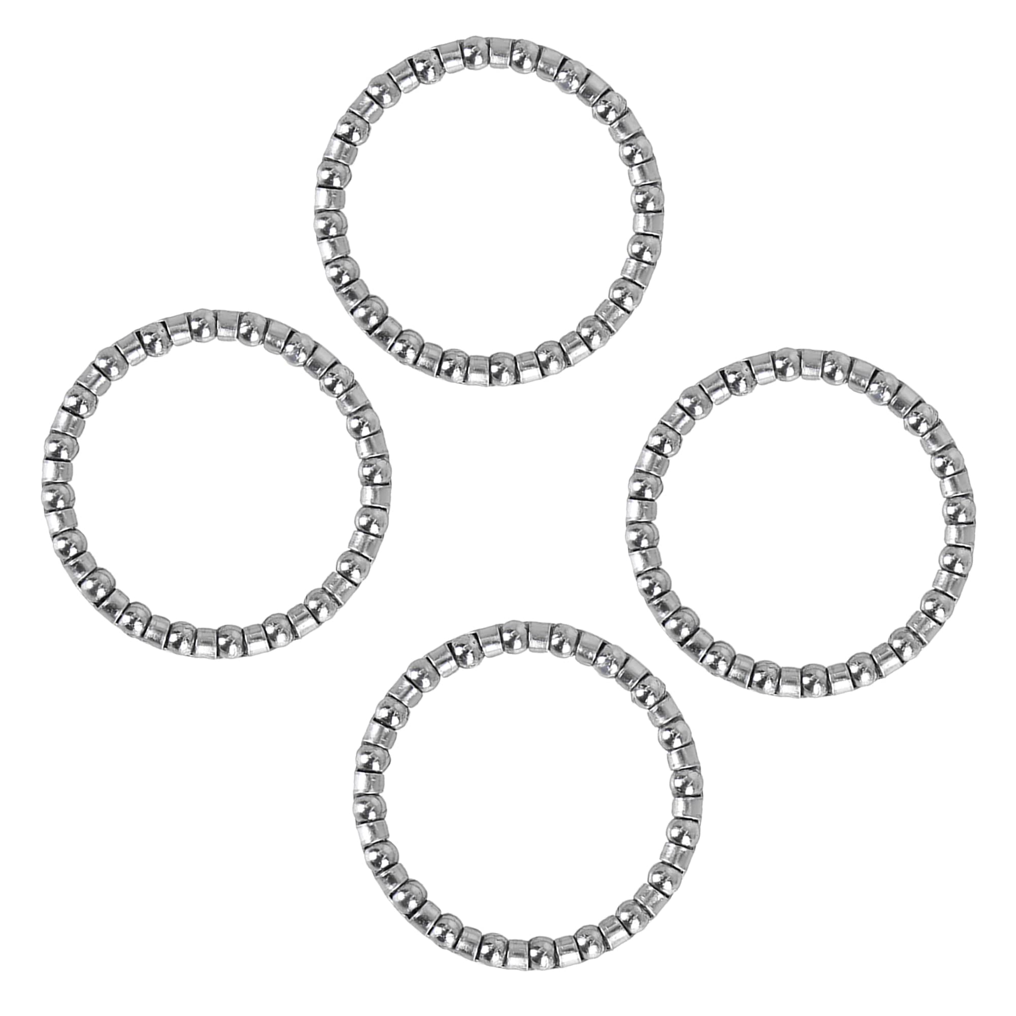 

ACROPIX Ball Bearings Cage Crank Bearings 40mm x 20 Wheel Bearing Retainer Silver Tone 4pcs