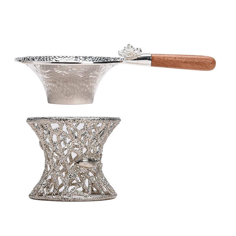 Tea strainer tea filter alloy tea set accessories household tea making funnel tea maker spoon tea residue separator