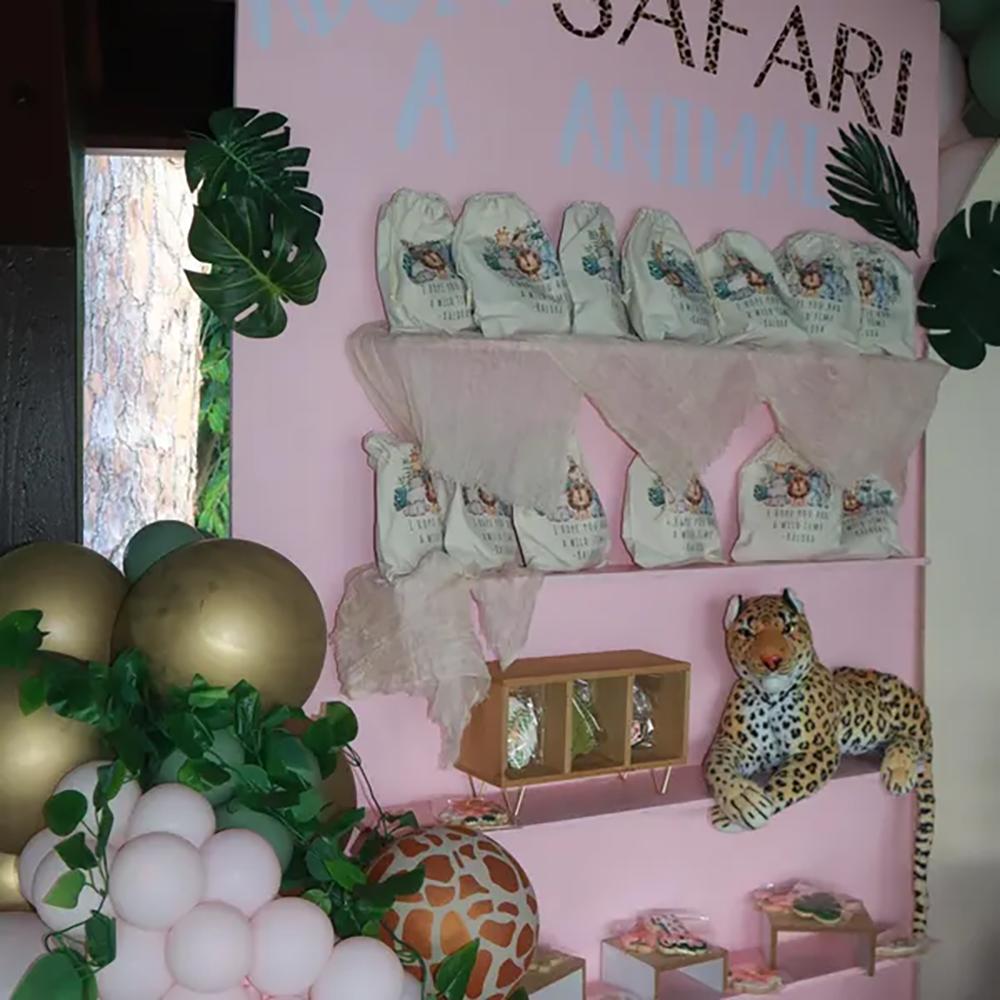 Personalized 5/10/20Pcs Jungle Safari Birthday Party Favor Bag Baby Shower Girl or Boy Kindergarten NewBorn Back To School Decor