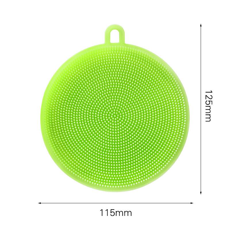 Multifunctional Silicone Brush Silicone Dishwashing Brush Decontamination Pot Bowl Cleaning Brush