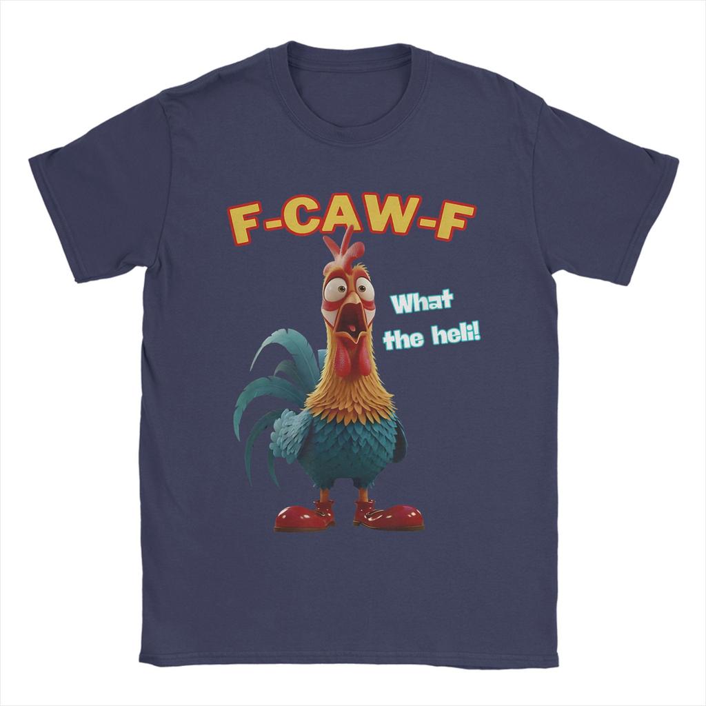Herren Lustiges Huhn F-Kräh-F Was zum Teufel T-Shirt Geflügel Humor 100% Baumwolle Oberteile Lustiges Kurzarm-T-Shirt Druck T-Shirt