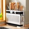 Detachable Kitchen Storage Rack Carbon Steel Drain Rack Kitchen Organizer  Countertop Placement
