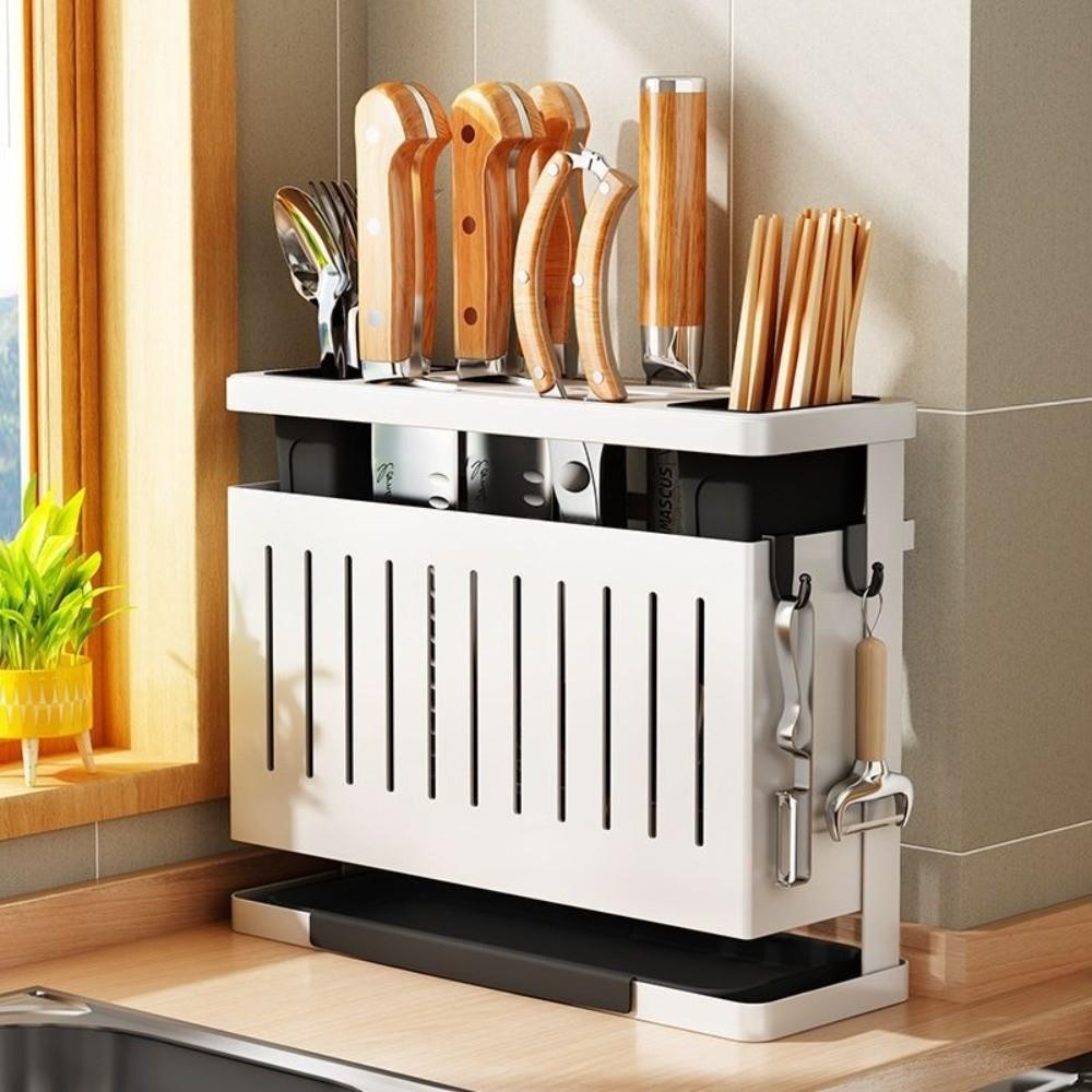 Detachable Kitchen Storage Rack Carbon Steel Drain Rack Kitchen Organizer  Countertop Placement