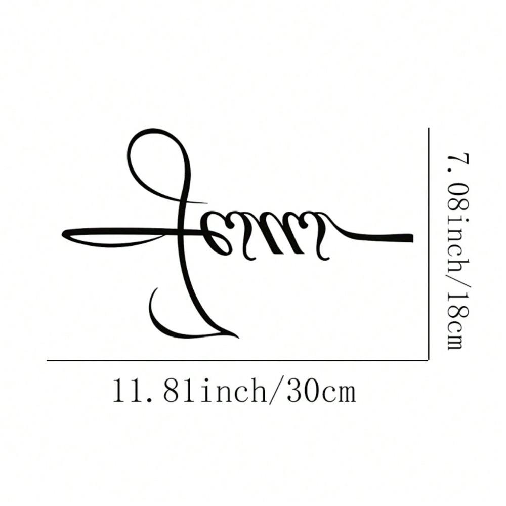 Christian Metal Wall Art Cross Jesus Faith Home Decor Wall Hanging Gift
