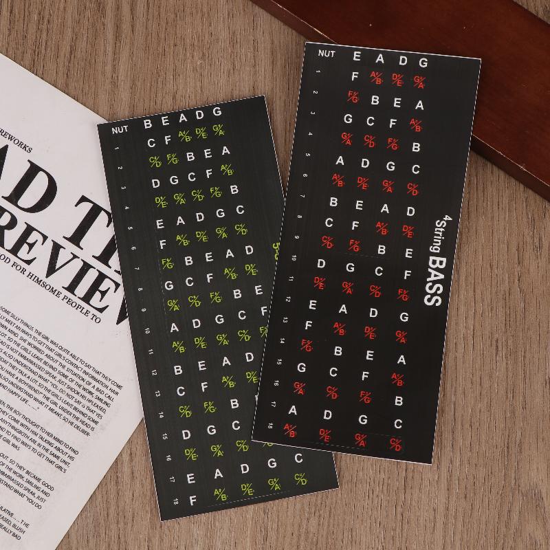 1Pc Beginner Musical Scale Frets Note Decal Guitar Scales Stickers Fretboard Sticker Guitar Note Sticker Guitar Chord Stickers