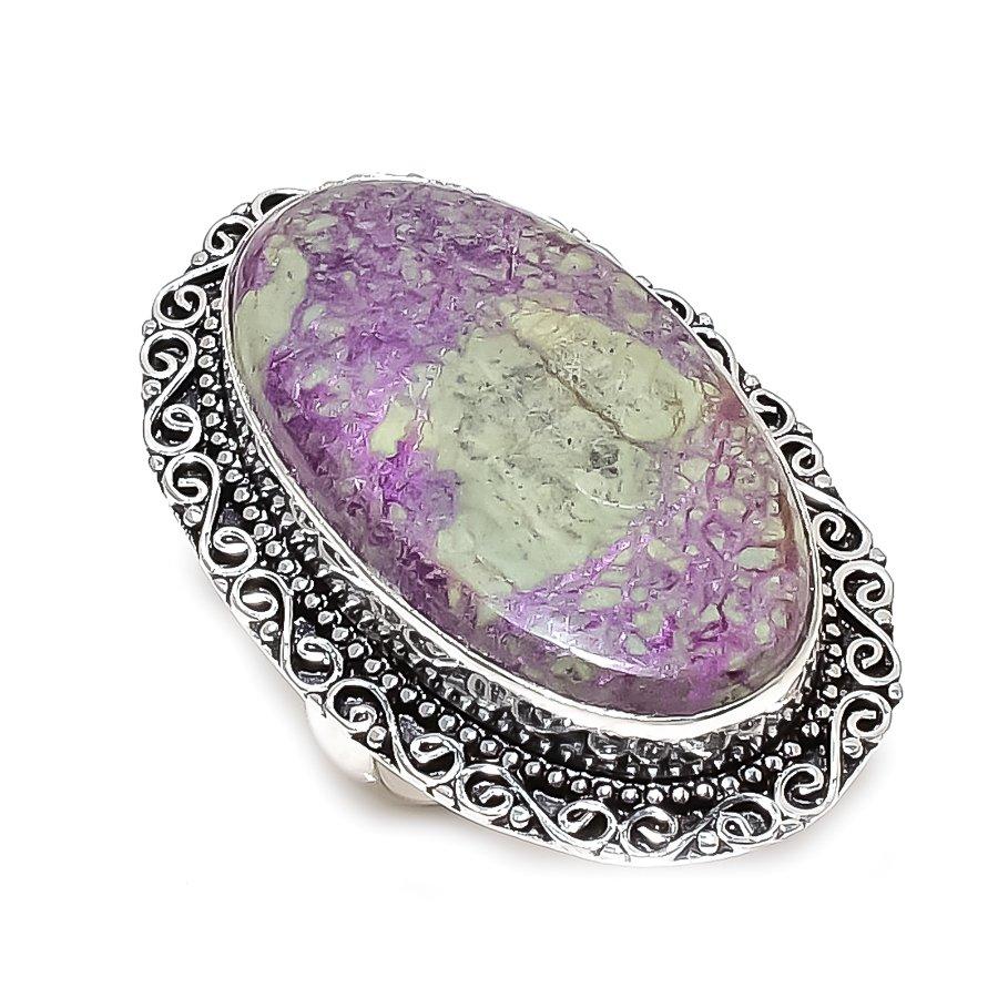 

Purpurite Handmade 925 Sterling Silver Jewelry Ring Size 8 r4u40
