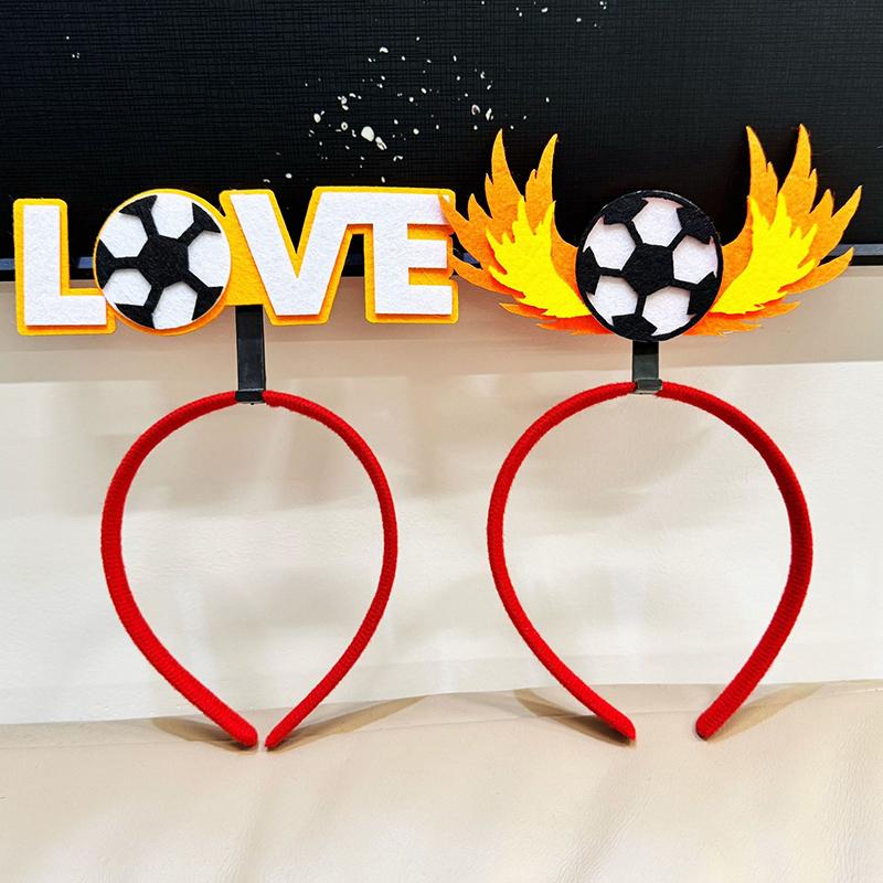 Cartoon Football Cheering Hairband Headband Headwear Hair Accessories Fan Support Prop Party Decoration