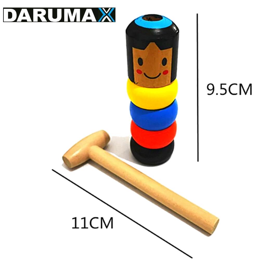 DARUMAX Magic Wooden Marionette Unbreakable Wooden Toy Doll Magic Trick
