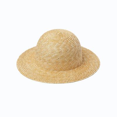 Children's Spring and Summer New Dome Wide-brimmed Straw Straw Hat Outdoor Tourism Beach Seaside Sunshade Sun Protection Big-brimmed Straw Hat