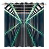 2pcs/set 3D Spacecraft Cabin Window Curtain Science Fiction Futurism Bedroom Living Room Decor Blackout Polyester Fabric Curtain
