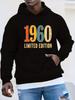 1960 Limited Edition Plus Size Hoodie - Vintage Green Pullover Sweatshirt