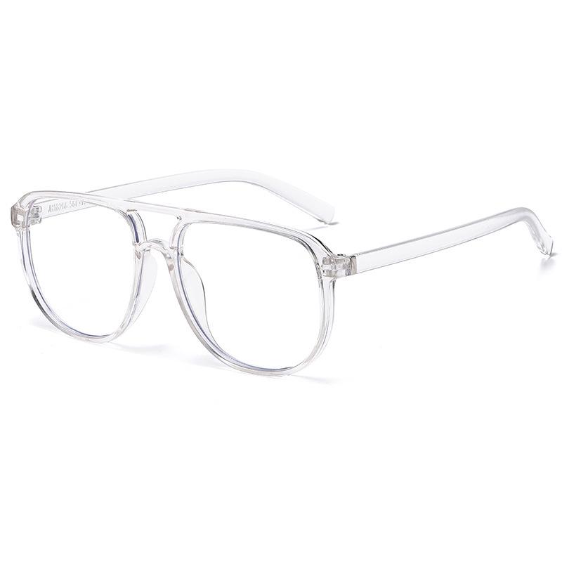X18266 Men's Fashionable Double Bridge Photochromic Glasses with Simple, Scholarly Design