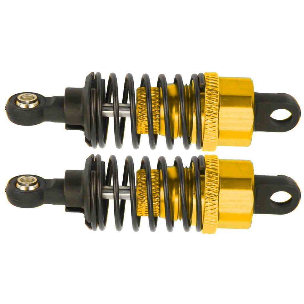 2 Stück RC Metall Stoßdämpfer Dämpfer Stoßdämpfer Set für Wltoys A959 A949 A969 118 RC AutoGold